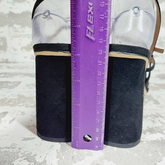 New Sam Edelman Kit Square Toe Slingback Cylindrical Block Heel Sandals X41 - Picture 8 of 12